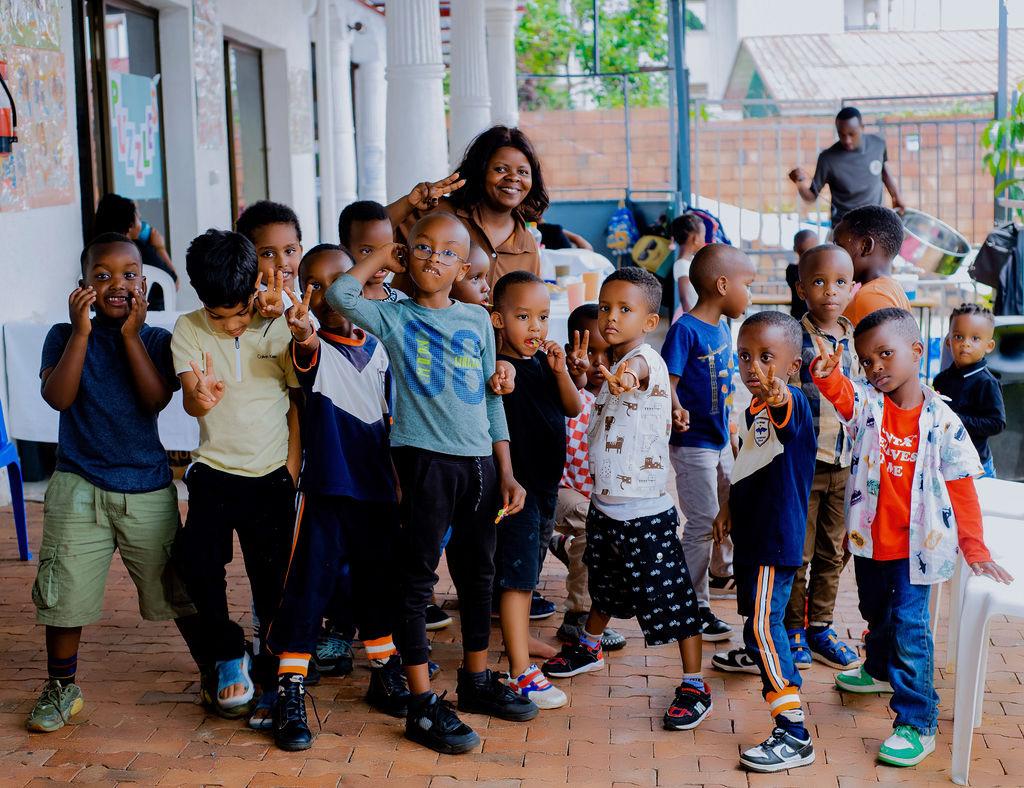 kids smiling